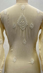 Load image into Gallery viewer, Women's Lucknowi Handcrafted Muslin Cotton Chikankari Top - HONC079234