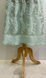 将图像加载到图库查看器中, Women's Lakhnavi Handcrafted Organza Chikankari Kurti - HONC0111265