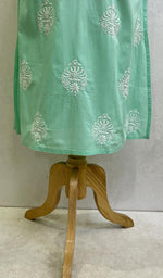 将图像加载到图库查看器中, Hoorain Women's Lucknowi Handcrafted Cotton Chikankari Kurti - HONC0118765