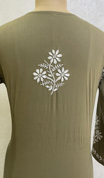Load image into Gallery viewer, Mahek Women's Lucknowi Handcrafted Mul Cotton Chikankari KuRTI - HONC0110755