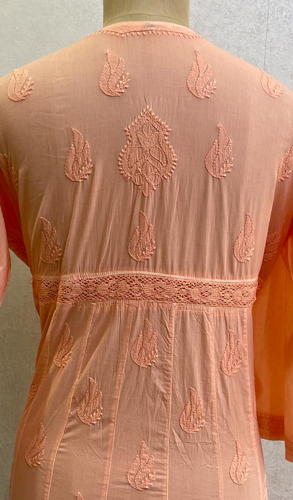 Women's Lakhnavi Handcrafted Cotton Chikankari Top - HONC0111339