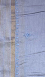Load image into Gallery viewer, Women's Lakhnavi Handcrafted Chanderi Silk Chikankari Dupatta - Honc0124425