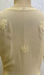 Load image into Gallery viewer, Women's Lucknowi Handcrafted Viscose Georgette Chikankari Top - HONC0109033