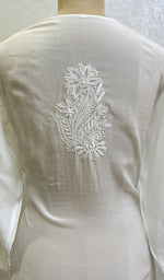 将图像加载到图库查看器中, Women's Lucknowi Handcrafted Muslin Chikankari Kurti - HONC0127162