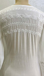 Load image into Gallery viewer, Women's Lucknowi Handcrafte Modal Cotton Chikankari Kurti - HONC0124507