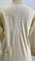 Load image into Gallery viewer, Tayeba Women's Lucknowi Handcrafted Mul Cotton Chikankari Kurti - HONC0133751