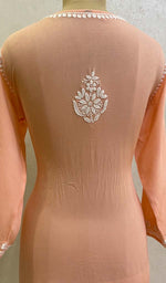 Load image into Gallery viewer, Women's Lakhnavi Handcrafted Modal Cotton Chikankari Kurta And Palazzo Set - HONC0132657