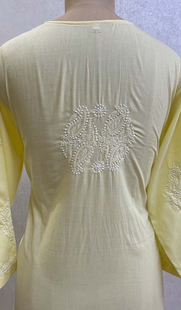 Mantasha Women's Lucknowi Handcrafted Cotton Chikankari Kurti - HONC0135342