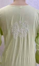 Load image into Gallery viewer, Sufiyani Women's Lucknowi Handcrafted Cotton Chikankari Kurti - HONC0135336