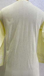 Load image into Gallery viewer, Women's Lucknowi Handcrafted Mul Cotton Chikankari Kurti - HONC0107669