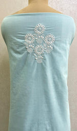 Load image into Gallery viewer, لکھنوی ہاتھ سے تیار کردہ کاٹن چکنکاری کرتہ دوپٹہ کے کپڑے کے ساتھ - Honc0136581