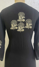 Load image into Gallery viewer, Women's Lucknowi Handcrafted Modal Cotton Chikankari Kurti - HONC0137408