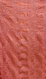 Load image into Gallery viewer, Women&#39;s Lakhnavi Handcrafted Tussar Silk Chikankari Saree - HONC0129875
