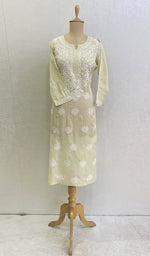 将图像加载到图库查看器中, Rubina Women's Lucknowi Handcrafted Cotton Chikankari Kurti-HONC0148376
