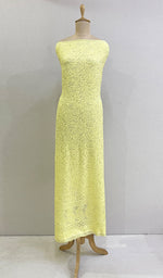 将图像加载到图库查看器中, Women's Lakhnavi Handcrafted Viscose Georgette Chikankari Unstitched Kurti Fabric - HONC0206907