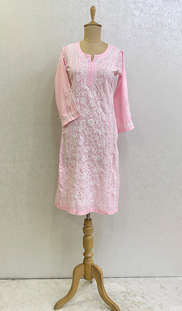 Iqra Women's Lucknowi Handcrafted Cotton Chikankari Kurti - HONC0141302
