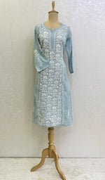 Load image into Gallery viewer, Naira Women's Lucknowi Handcrafted Cotton Chikankari Kurti - HONC0169057