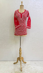 Load image into Gallery viewer, Anamta Women's Lucknowi Handcrafted Cotton Chikankari Top - HONC0165190