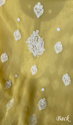 Load image into Gallery viewer, Women's Lucknowi Handcrafted Faux-Georgette Chikankari Suit Material - HONC0263003