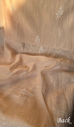 将图像加载到图库查看器中, Women's Lakhnavi Handcrafted Mul Chanderi Unstitched Kurta And Dupatta Set - HONC0212278