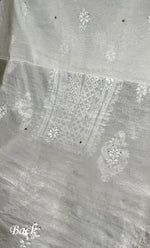 将图像加载到图库查看器中, Women's Lakhnavi Handcrafted Mul Chanderi Unstitched Kurta And Dupatta Set- HONC0267147