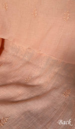 Load image into Gallery viewer, Women's Lakhnavi Handcrafted Mul Chanderi Unstitched Chikankari Full Suit Material - HONC0278932