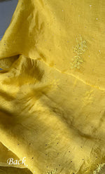 Load image into Gallery viewer, Afeera Women's Lakhnavi Handcrafted Pure Organza Chikankari Unstitched Kurta And Dupatta Set- HONC0304140