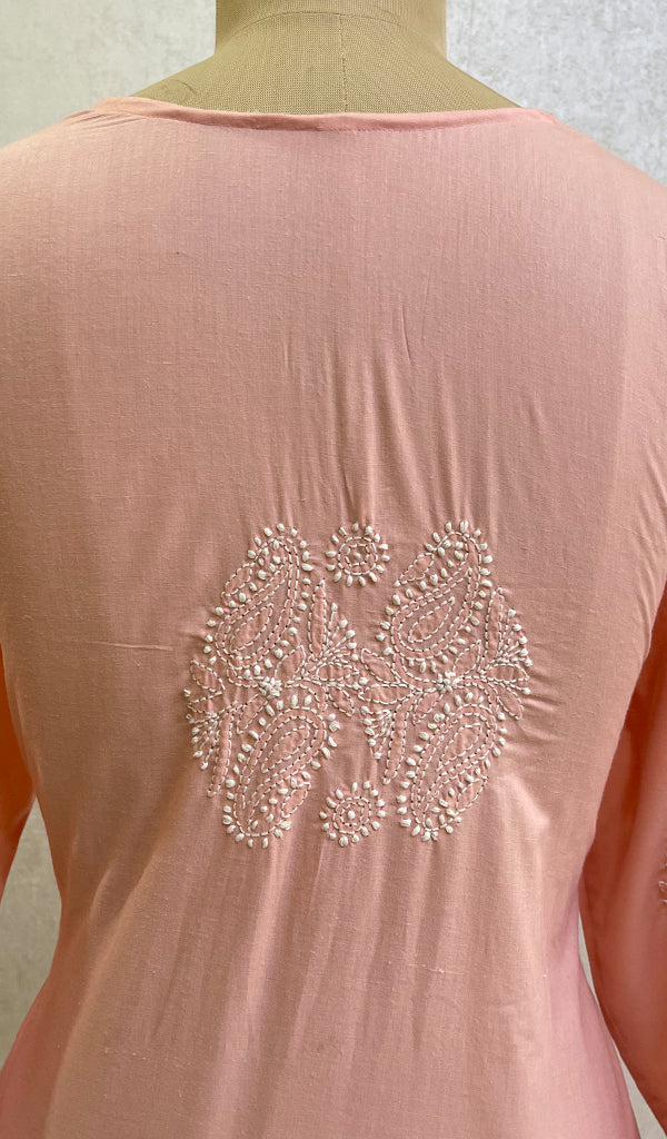Sufiyani Women's Lucknowi Handcrafted Mul Cotton Chikankari Kurti - HONC0161329