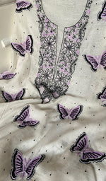 Load image into Gallery viewer, Titlee Women's Lakhnavi Handcrafted Mul Chanderi Kurta And Dupatta Set - HONC0269305