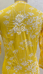 Load image into Gallery viewer, Women's Lucknowi Handcrafted Cotton Chikankari Kurti- HONC0147433
