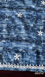 将图像加载到图库查看器中, Women's Lakhnavi Handcrafted Cotton Chikankari Unstitched Kurti Fabric - HONC0268842