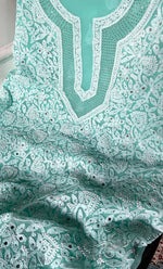 Load image into Gallery viewer, Women's Lucknowi Handcrafted Faux-Georgette Chikankari Suit Material - HONC0263368