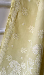 Load image into Gallery viewer, Women's Lakhnavi Handcrafted Cotton Chikankari Saree - HONC0188920