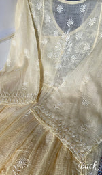 将图像加载到图库查看器中, Women's Lucknowi Handcrafted Kota Cotton Chikankari Semi Stitched Kurta And Dupatta Set - HONC0318330