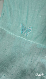 Load image into Gallery viewer, Titlee Women's Lakhnavi Handcrafted Mul Chanderi Unstitched Chikankari Full Suit Material - HONC0339577