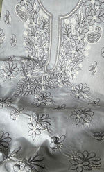 Load image into Gallery viewer, Women's Lakhnavi Handcrafted Unstitched Cotton Chikankari Suit Material - HONC0333970