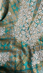 Load image into Gallery viewer, Alveena Women's Lakhnavi Handcrafted Cotton Kurta Dupatta set - HONC0251562