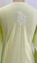 Load image into Gallery viewer, Gulnaaz Women's Lucknowi Handcrafted Cotton Chikankari Kurti-HONC0161264