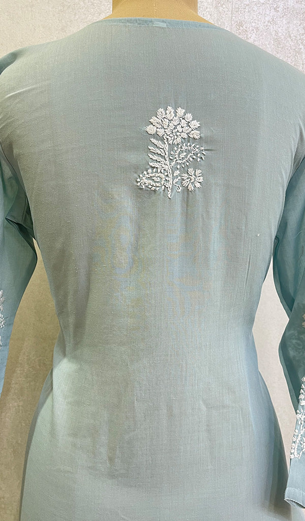 Naira Women's Lucknowi Handcrafted Cotton Chikankari Kurti - HONC0169057