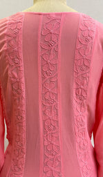 将图像加载到图库查看器中, Jaiba Women's Lakhnavi Handcrafted Viscose Georgette Chikankari Anarkali - HONC0143407