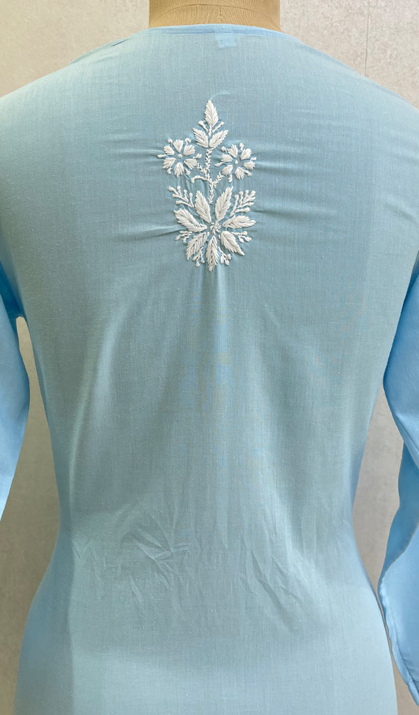 Aarzu Women's Lucknowi Handcrafted Cotton Chikankari Kurti- HONC0148322