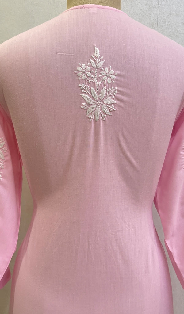 Aarzu Women's Lucknowi Handcrafted Cotton Chikankari Kurti-HONC0101573