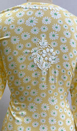 将图像加载到图库查看器中, Soni Women's Lucknowi Handcrafted Modal Cotton Chikankari Kurti - HONC0166549