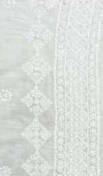 将图像加载到图库查看器中, Women's Lucknowi Handcrafted Cotton Chikankari Dupatta - HONC0160505