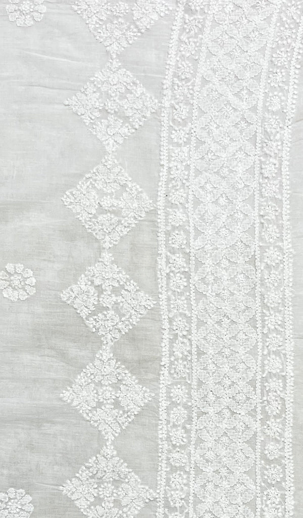 Women's Lucknowi Handcrafted Cotton Chikankari Dupatta - HONC0160505