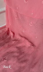 Load image into Gallery viewer, Women's Lakhnavi Handcrafted Viscose Georgette Chikankari Full Suit Material - HONC0277016