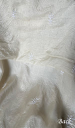 Load image into Gallery viewer, Women's Lakhnavi Handcrafted Tussar Silk Chikankari Kurta And Dupatta Set - HONC0256812