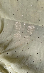 将图像加载到图库查看器中, Hunar Women's Lakhnavi Handcrafted Mul Chanderi Unstitched Kurta And Dupatta Set- HONC0300736