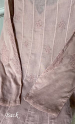 Load image into Gallery viewer, Alamzaib Women's Lucknowi Handcrafted Cotton Chikankari Anarkali Dress - HONC0206775