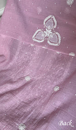 Load image into Gallery viewer, Women's Lakhnavi Handcrafted Maheshwari Mul Chanderi Unstitched Kurta And Dupatta Set - HONC0282252